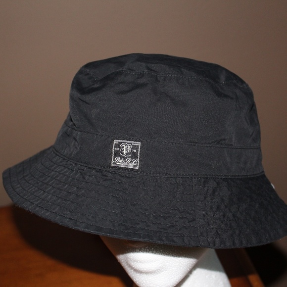 black polo bucket hat